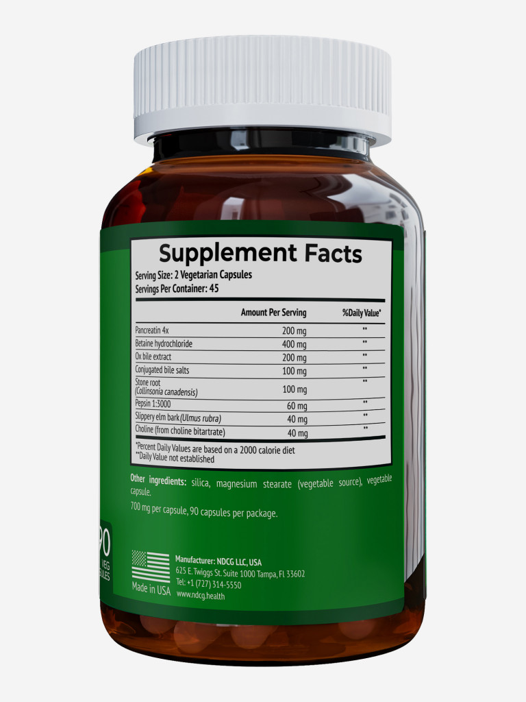 Gallbladder Formula Формула желчного пузыря NDCG, 90 капсул