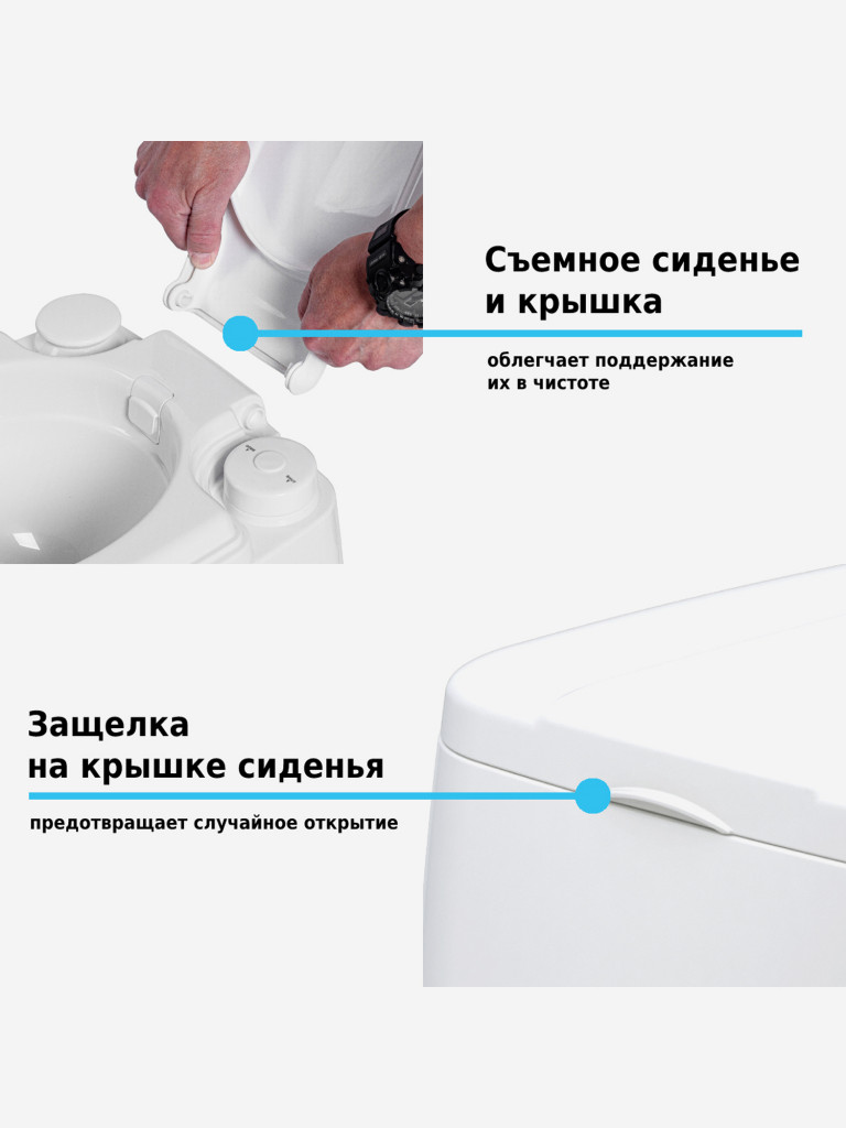 Биотуалет Lupmex 79112P 12л с индикатором с пробниками гранул