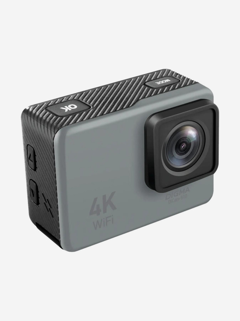 Экшн-камера DIGMA DiCam 810 4K, WiFi, серый, dc810