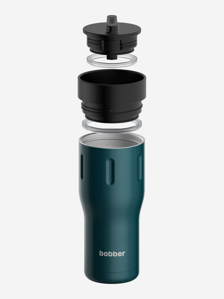 Термокружка вакуумная BOBBER Tumbler 500 мл, крышка 360, тепло до 8 часов, темно-бирюзовый