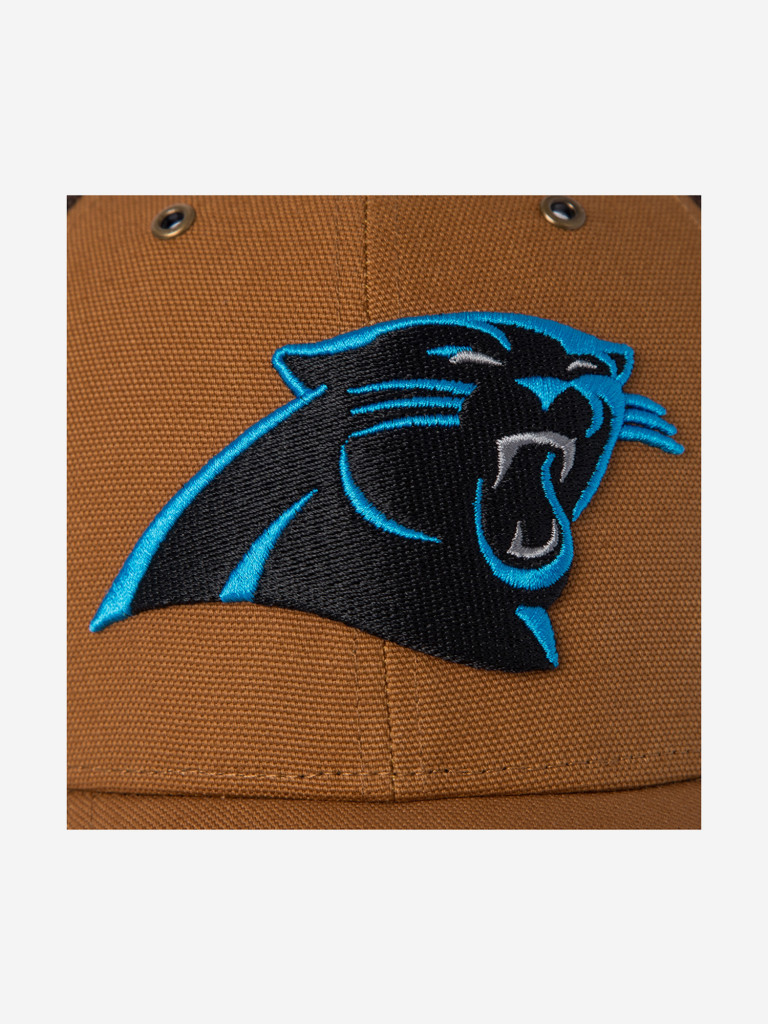 Бейсболка с сеточкой 47 BRAND Carhartt collab Carolina Panthers NFL (коричневый)