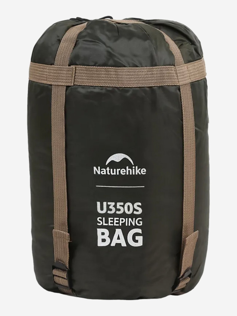 Спальный мешок Naturehike U350S с капюшоном, коричневый