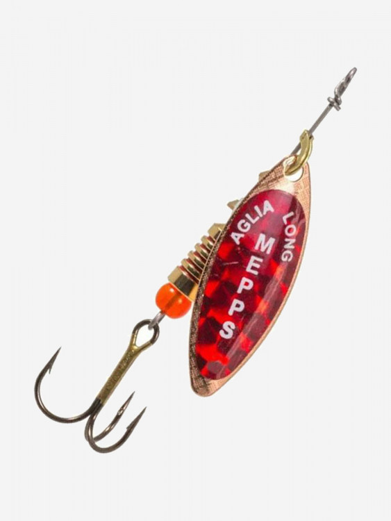 Блесна для рыбалки вертушка Mepps AGLIA LONG REDBO, 2, Copper, 1 штука