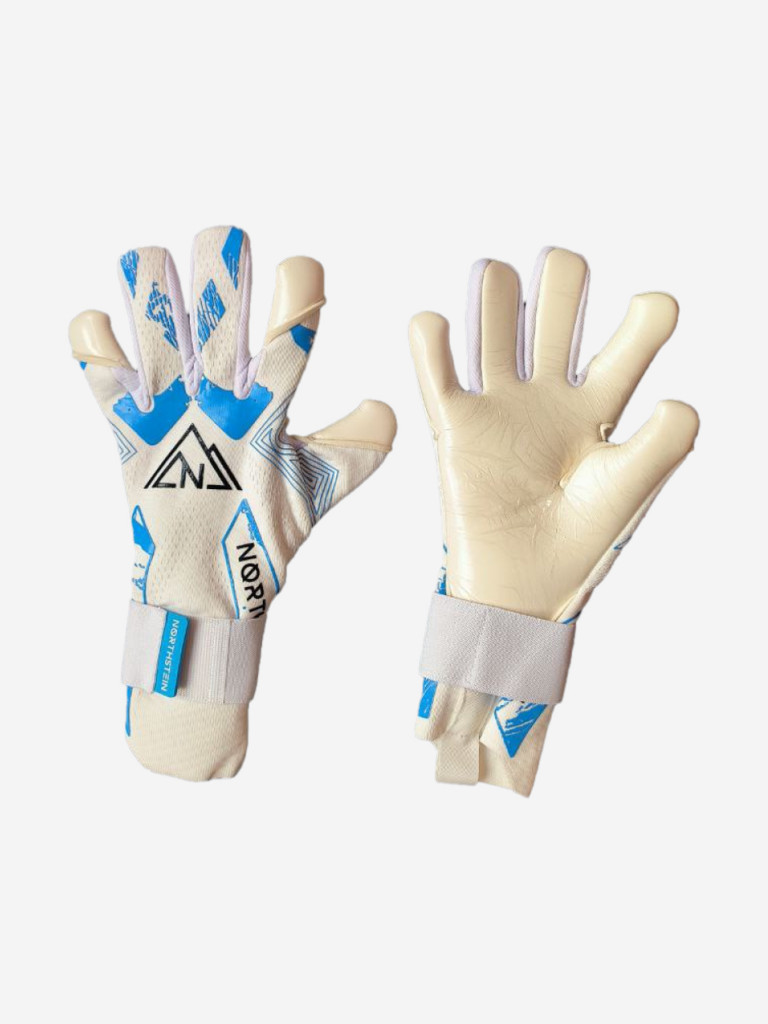 Вратарские перчатки Northstein Evolyx Pro CL4, бело-голубые