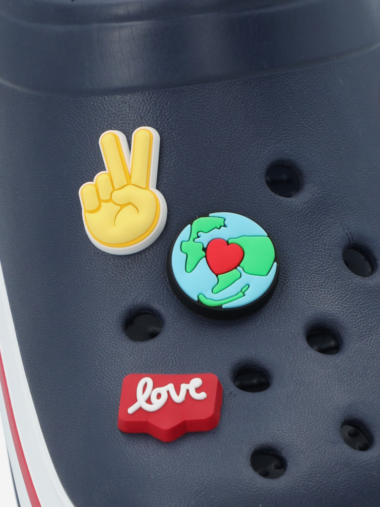 Украшение для обуви Crocs Jibbitz Peace and Love