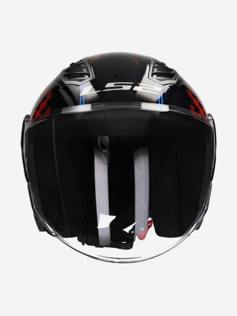 Мотошлем LS2 OF616 AIRFLOW II HAPPY DREAMS (черный глянцевый, Black)
