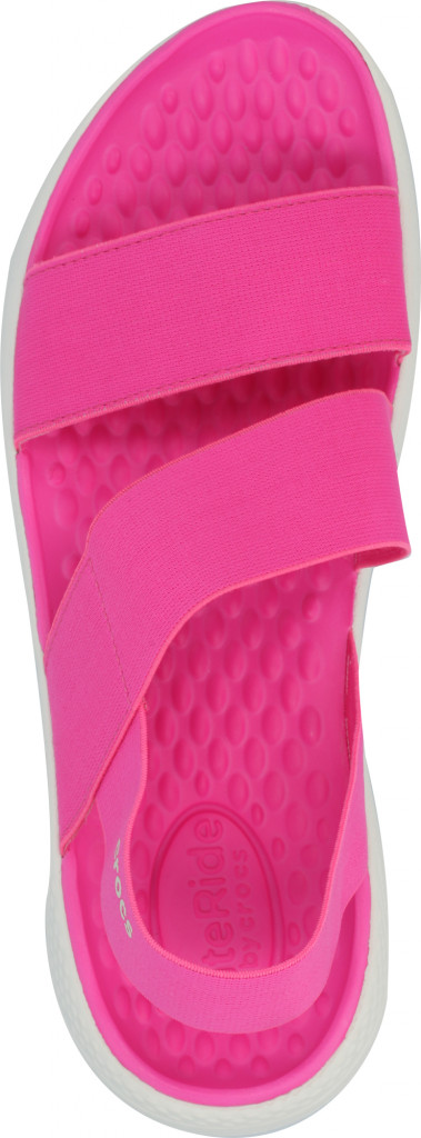 Сандалии Crocs LiteRide Stretch 206081 розовый/белый цвет
