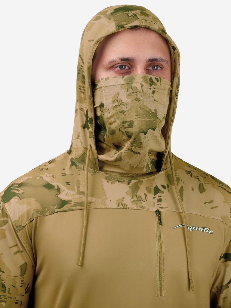 Джерси с капюшоном и баффом Аquatic Дж-10 для рыбалки и охоты