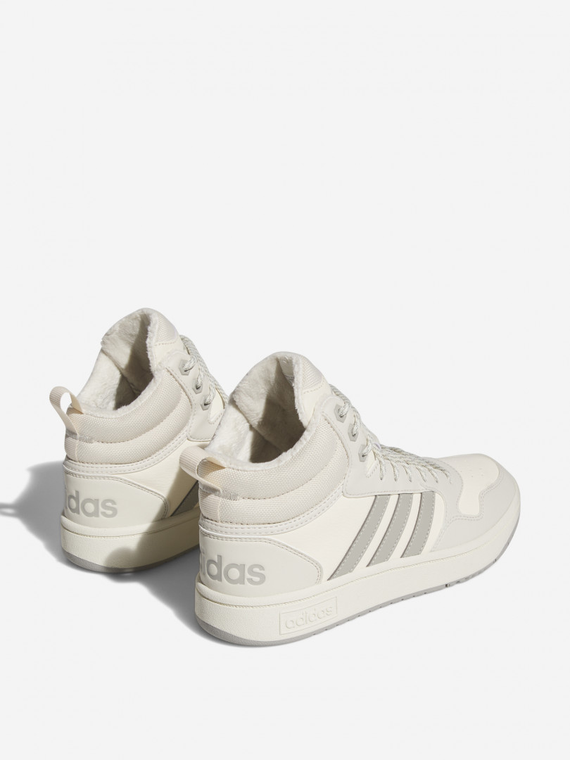 фото Кеды женские adidas hoops 3.0 mid, бежевый