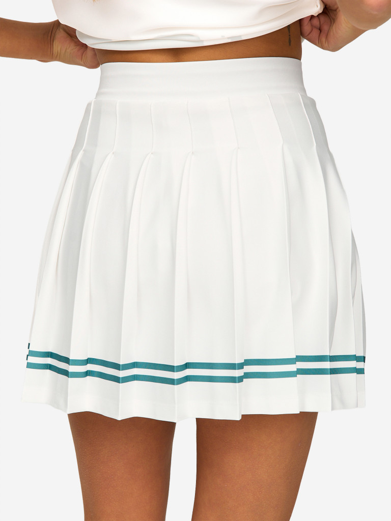 Юбка женская RAQUETA SPORT плиссе High-Grade, Neutro/Emerald