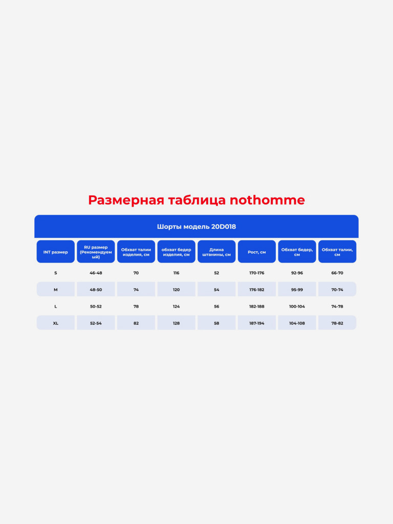 Шорты Nothomme