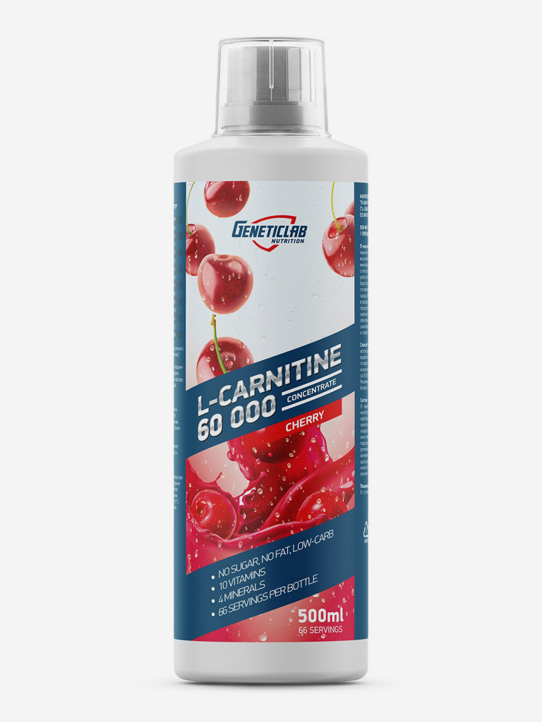 Жиросжигатель L-CARNITINE concentrate 500 ml Вишня Geneticlab Nutrition