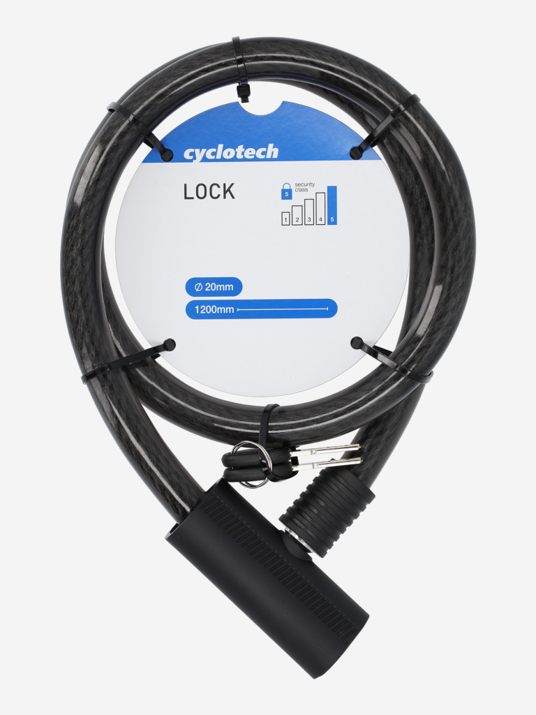 Замок велосипедный с ключами Cyclotech CLK-1