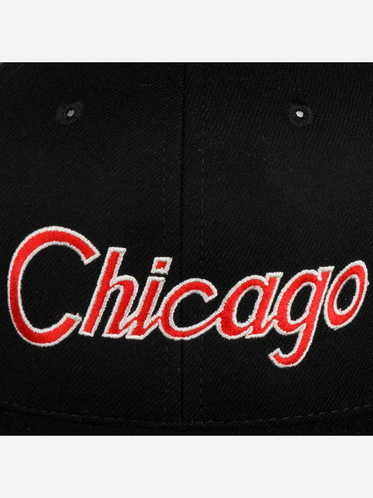 Бейсболка с прямым козырьком HOOD 100-MWL005-IL011-BKA Chicago VII (черный)