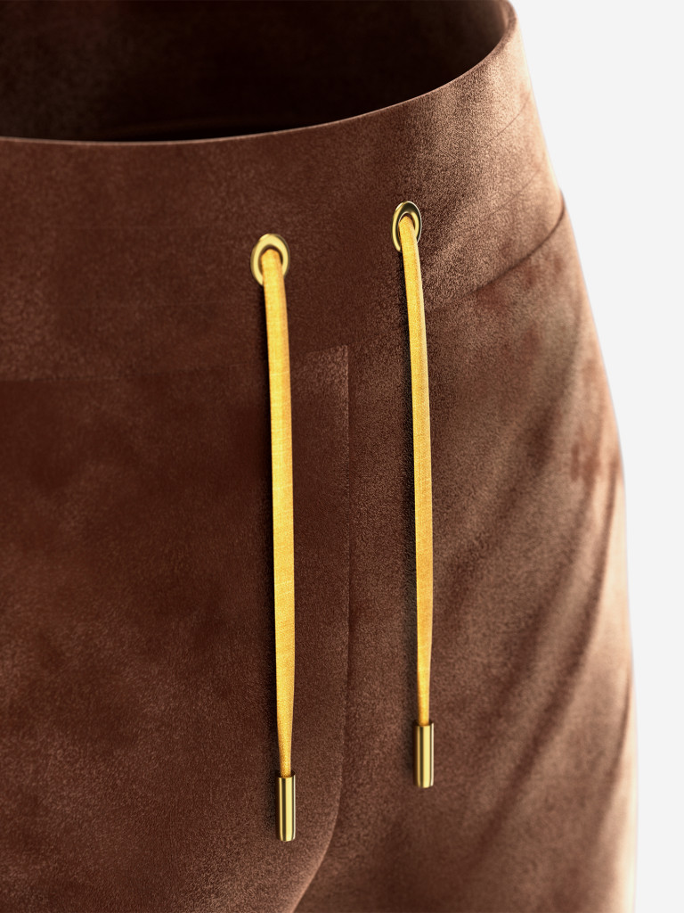 Коричневый костюм велюровый S.P.S.M.