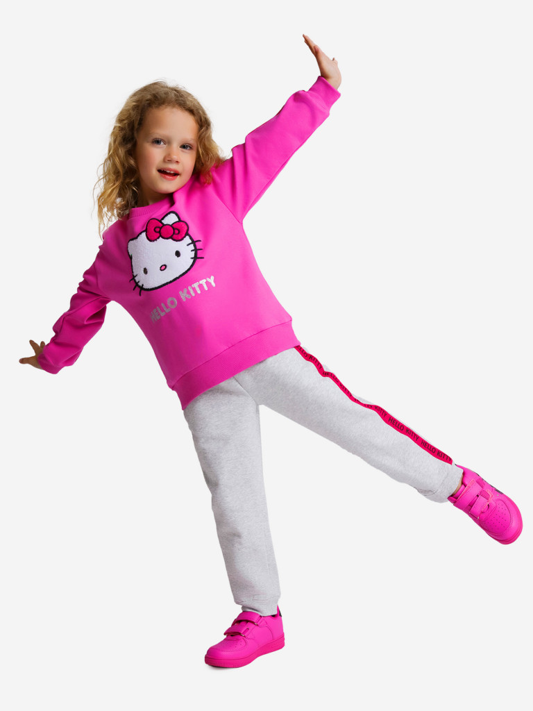 Комплект для девочки: свитшот, брюки PlayToday