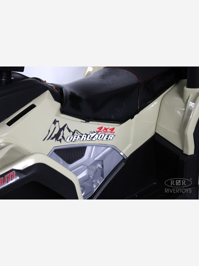 Детский электроквадроцикл RIVERTOYS Z111ZZ бежевый