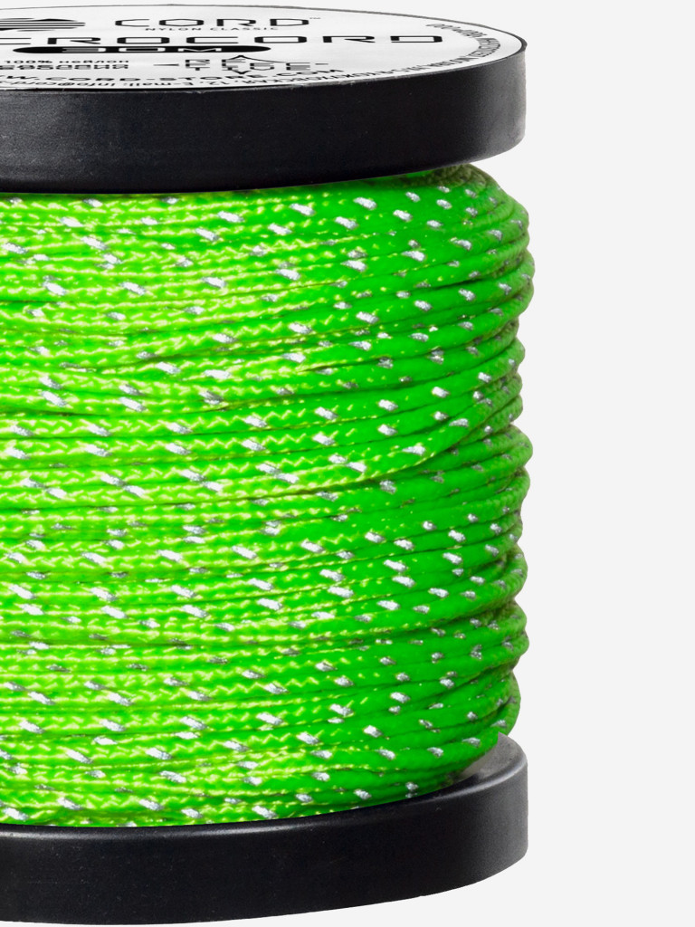 Микрокорд CORD катушка 10м светоотражающий (neon green)