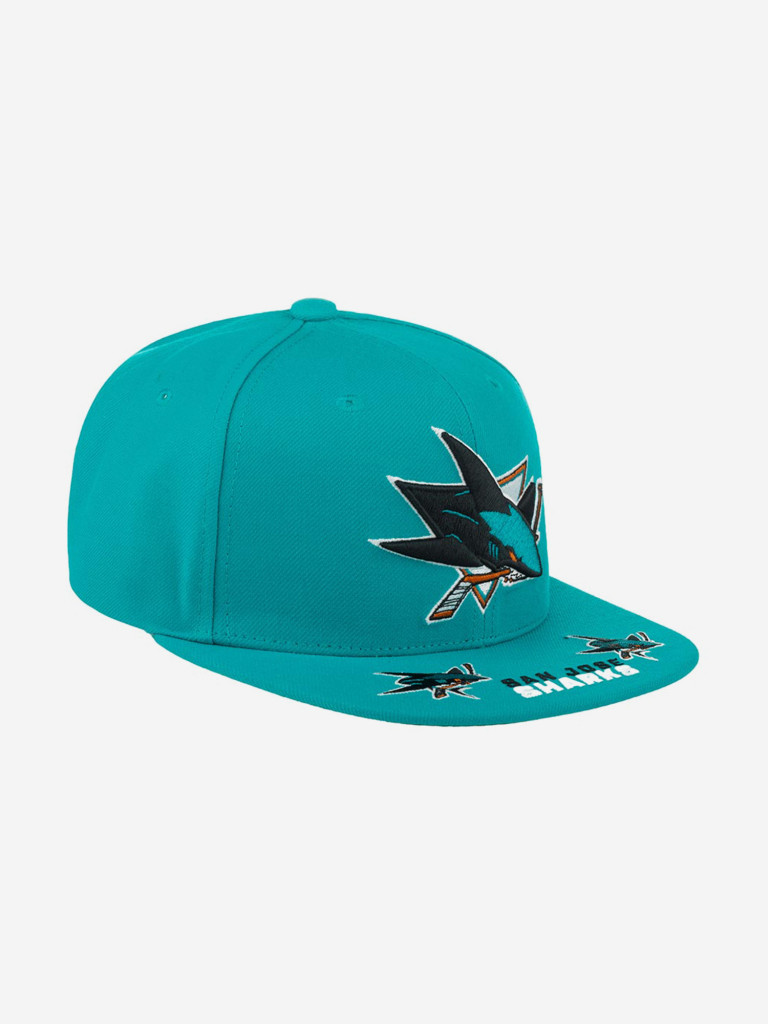 Бейсболка с прямым козырьком MITCHELL NESS 6HSSSH22089-SJSTEAL San Jose Sharks NHL