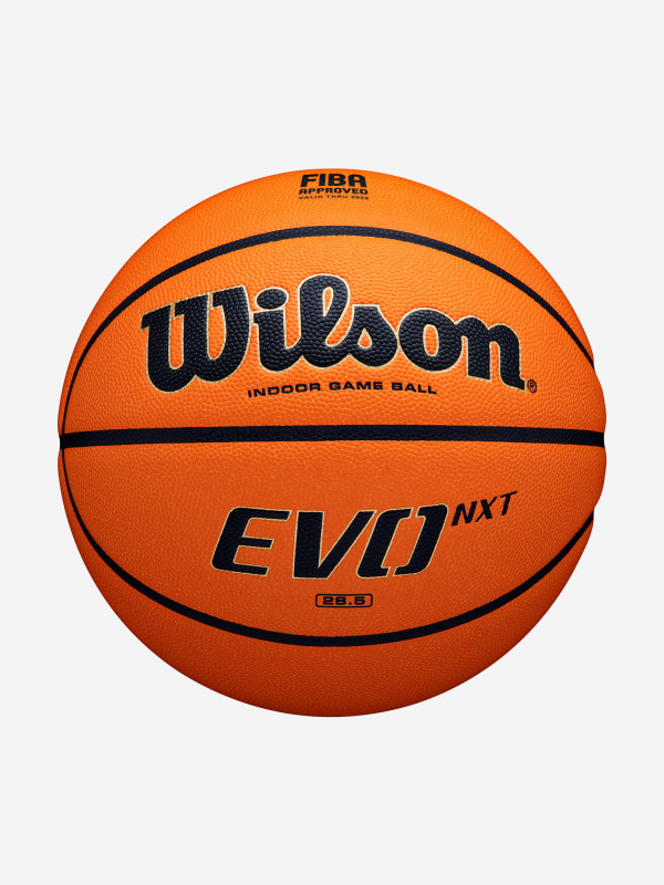 Мяч баскетбольный Wilson Evo NXT Fiba Game Ball оранжевый цвет — купить за 10399 руб., отзывы в интернет-магазине Спортмастер