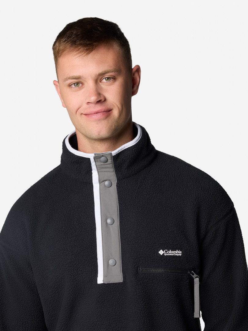 Джемпер флисовый мужской Columbia Helvetia II Half Snap Fleece 30965250299 Черный, размер 46, фото 5