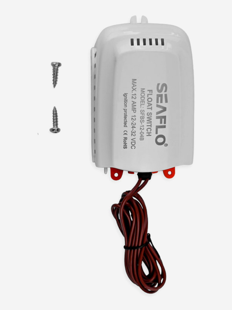 Переключатель автоматический поплавковый SeaFlo, 12V/24V, 12A, с кожухом