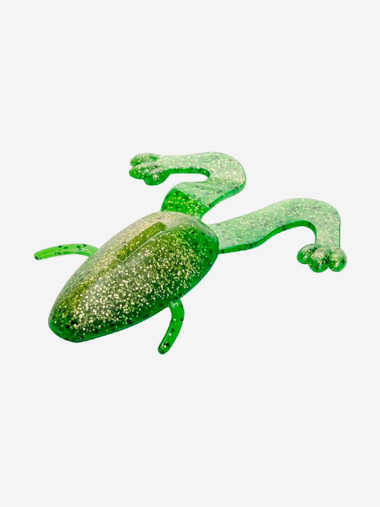Мягкая приманка лягушка Helios Crazy Frog, 2,36" / 6,0 см, Green Peas, 10 штук (HS-22-051)