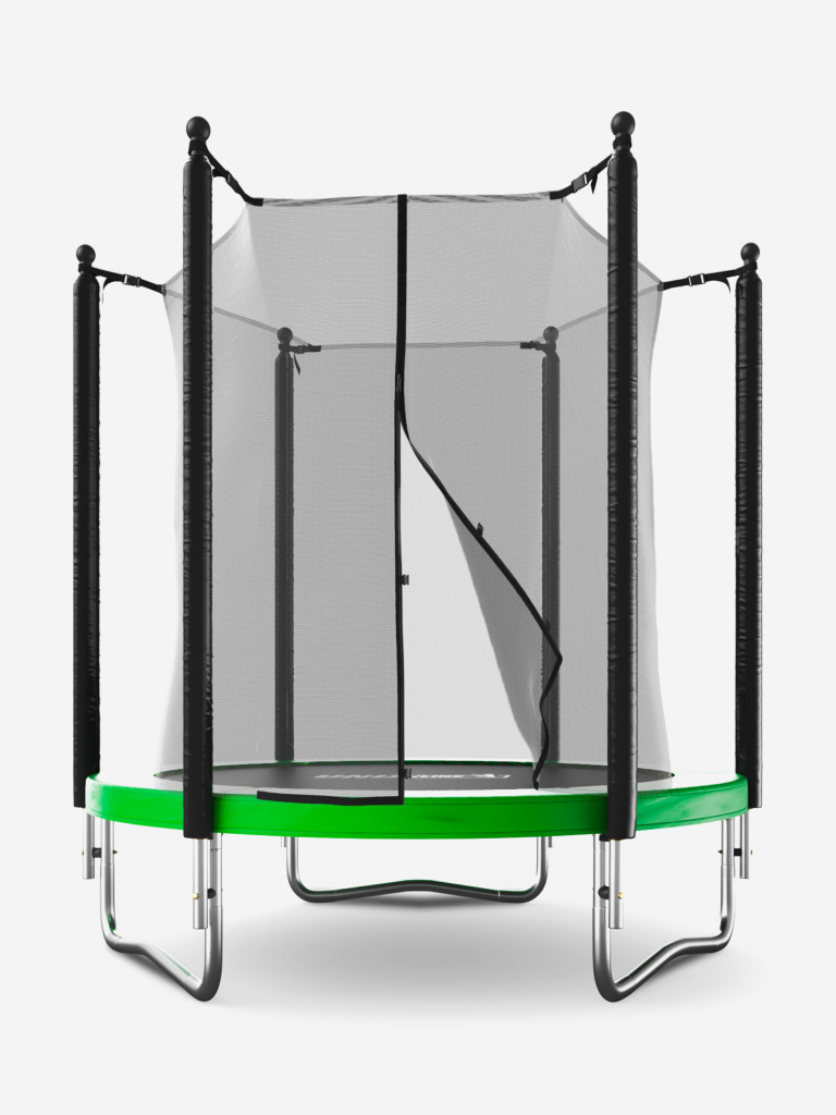 Батут каркасный UNIX Line Simple 6 ft Green с внутренней защитной сеткой, общий диаметр 183 см, до 100 кг