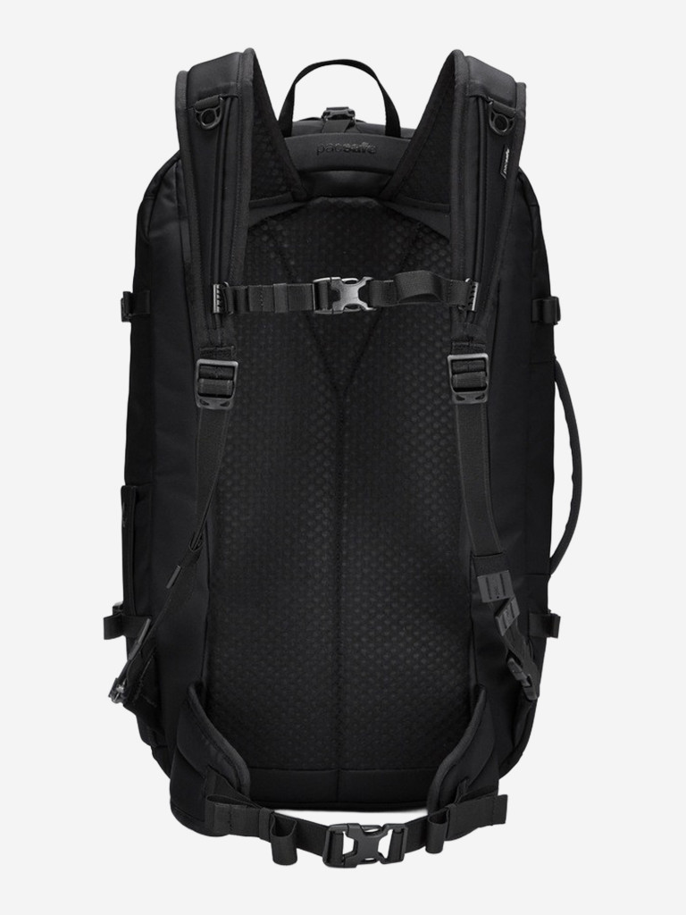 Рюкзак в ручную кладь антивор Pacsafe Venturesafe EXP45, черная смола, 45 л.