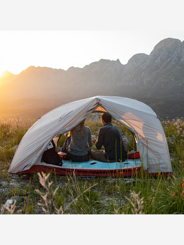 Палатка 2-местная Naturehike Star-river, нейлон 20 D, футпринт, серая