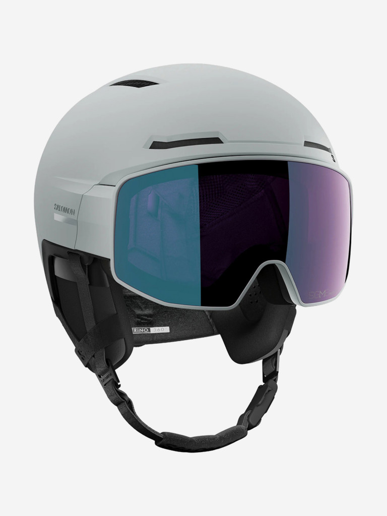 Горнолыжный шлем с визором Salomon Driver Prime Sigma Photo MIPS Серый Cat. 1-3