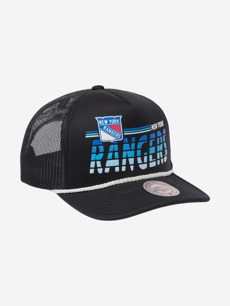 Бейсболка с сеточкой MITCHELL NESS HT11490-NYABLCK New York Rangers NHL (черный)
