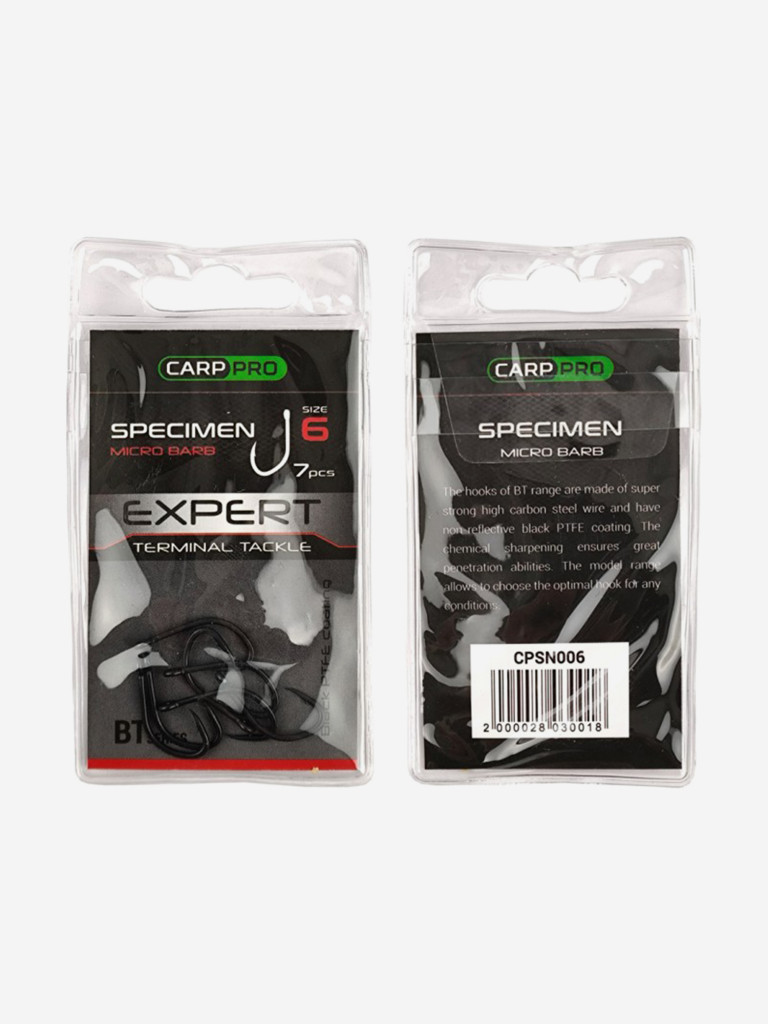 Крючок CARP PRO Teflon Specimen №6 7шт