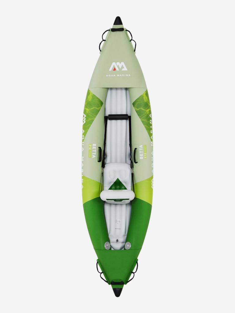 Каяк надувной одноместный с веслами Aqua Marina Betta-312, 312x80см.