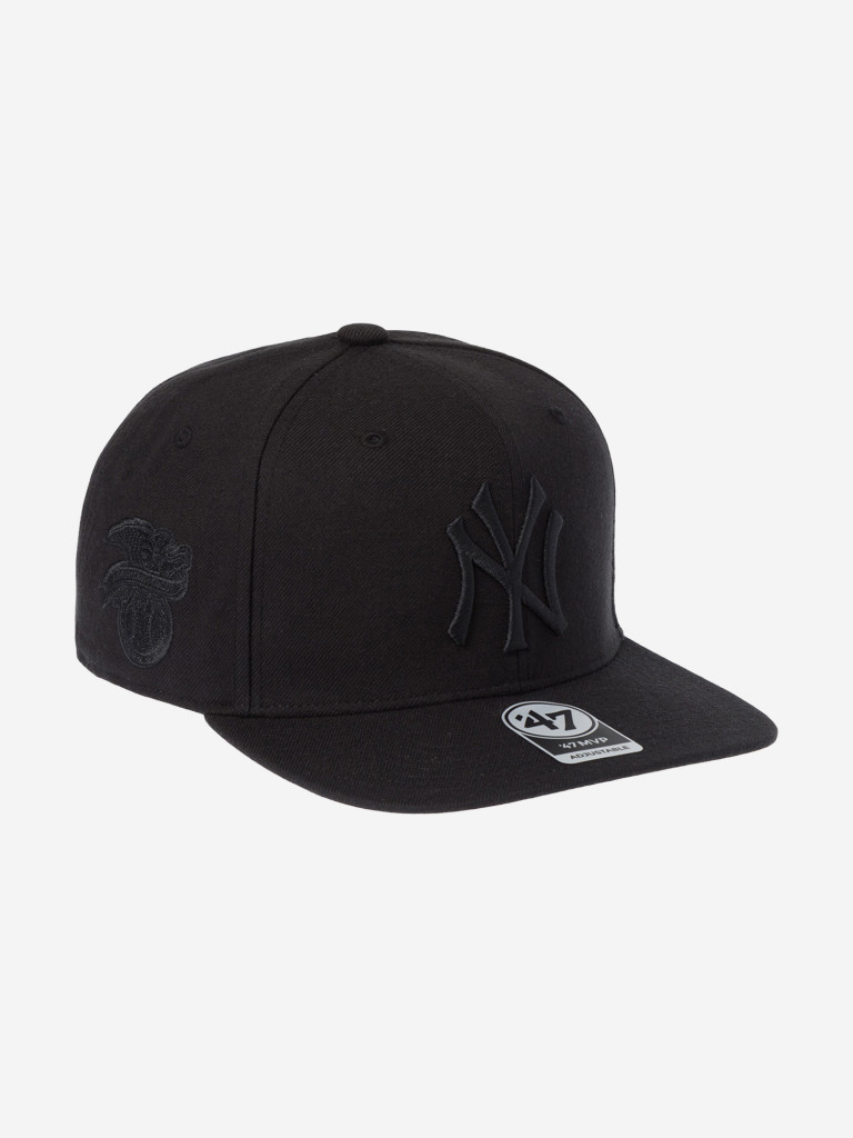 Бейсболка с прямым козырьком 47 BRAND B-SRS17WBP-BKB New York Yankees MLB