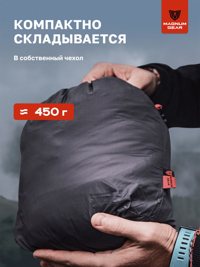 Куртка для рыбалки мужская MAGNUM GEAR RADIATOR HOODY черный