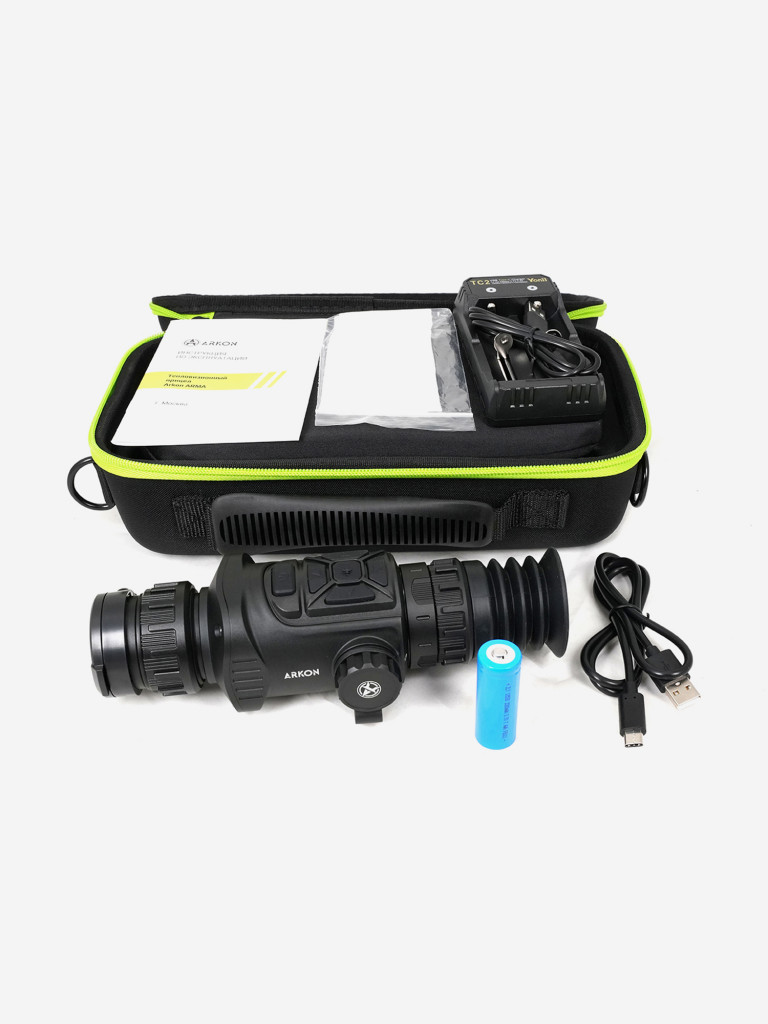 Тепловизионный прицел Arkon Arma HR35, 1200-1800м, zoom 1,6-12,8х, WiFi, VOx 640х512рх, OLED 1024х768