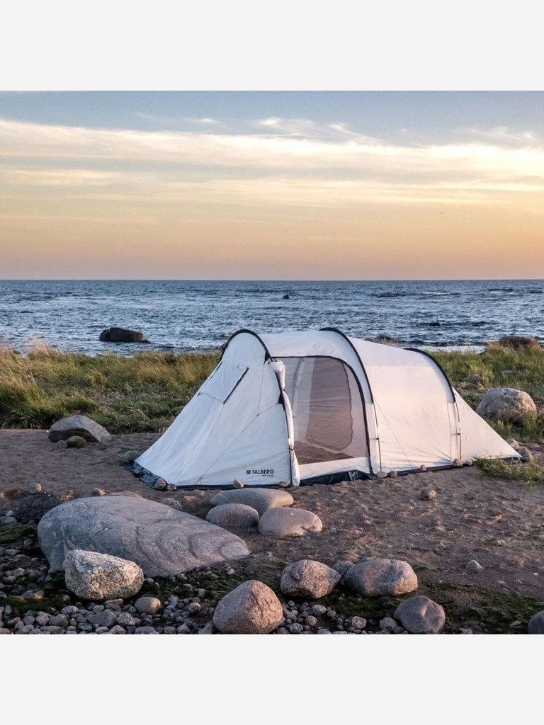 Палатка 4-х местная туристическая, кемпинговая Talberg TONAR 4 SAHARA, серый