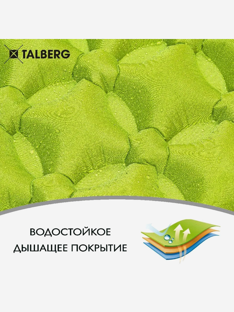 Коврик надувной AIR GREEN MAT 192х58х5 зелёный