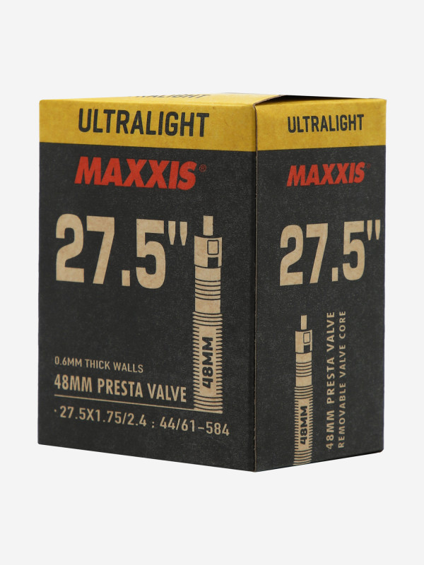 Камера Maxxis Ultralight, 27.5x1.75/2.4, LFVSEP48 арт. EIB00139600 черный цвет — купить за 799 руб., отзывы в интернет-магазине Спортмастер