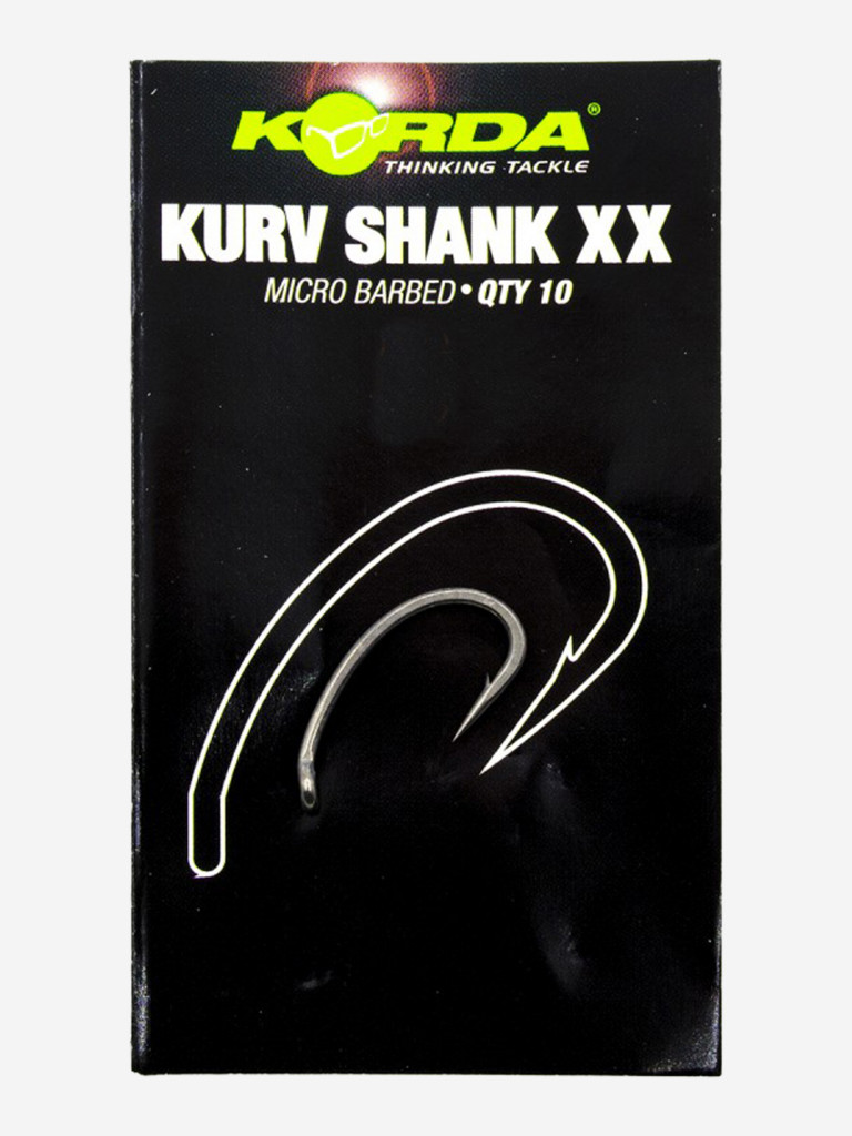 Крючок KORDA Kurv Shank-XX №6 с бородкой 10шт