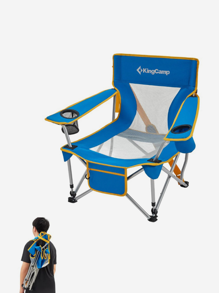 Кресло складное 2135 Larch Beech chair сталь, синий