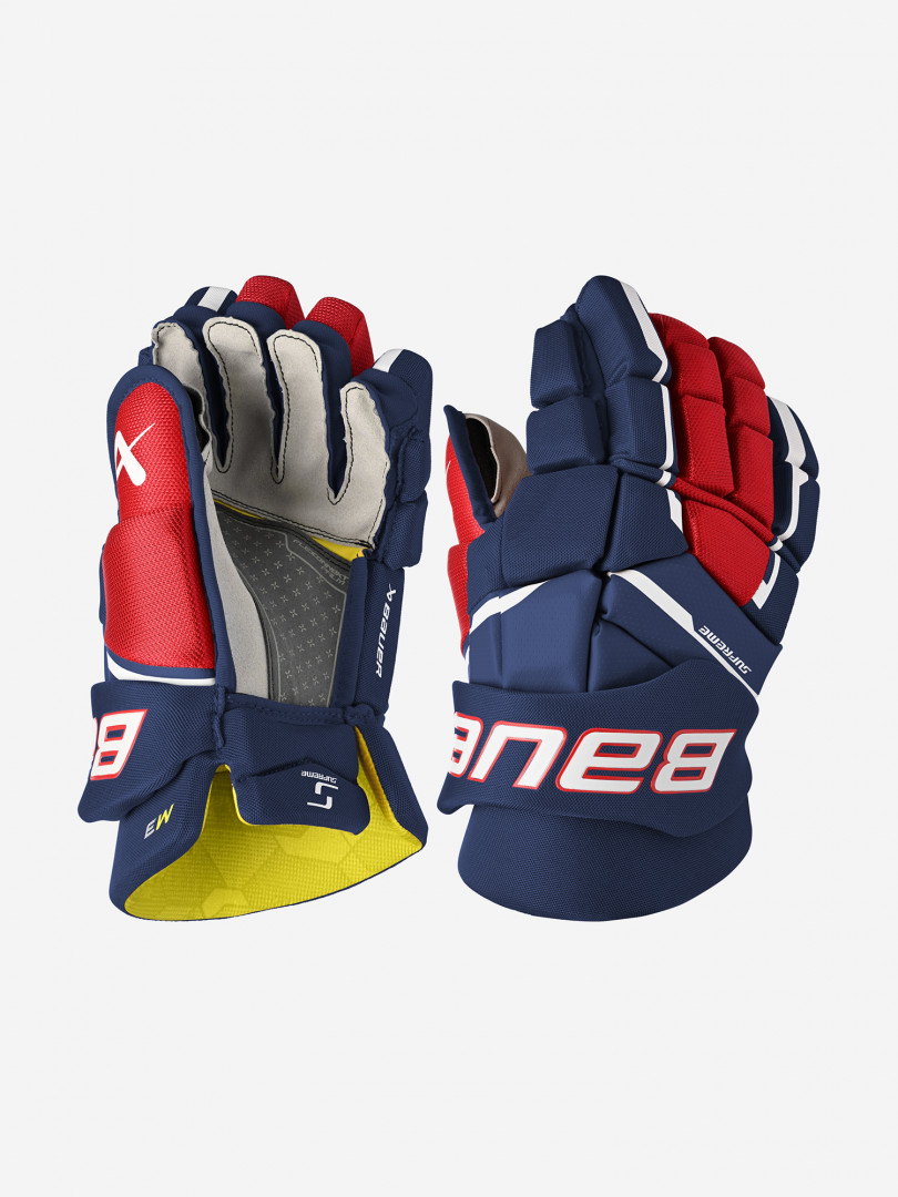 Перчатки хоккейные Bauer Supreme M3 SR, Синий