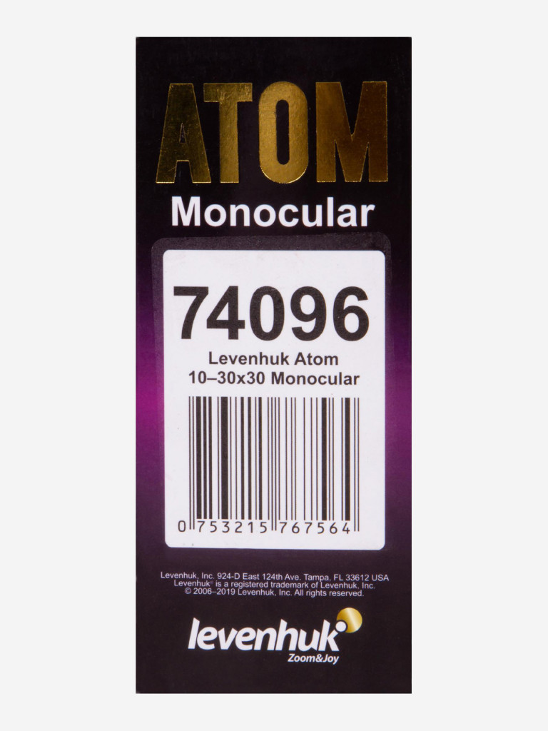 Монокуляр Levenhuk Atom 10–30х30