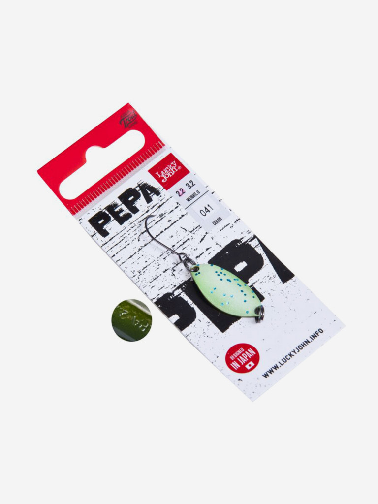 Блесна колеблющаяся Lucky John PEPA, длина 25 мм, вес 02,2г