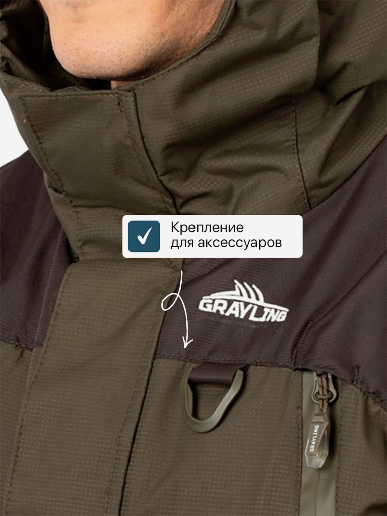 Костюм для рыбалки летний Скат V2 GRAYLING, т.хаки