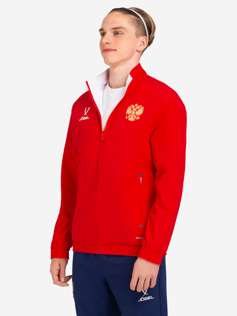 Куртка спортивная Jogel NATIONAL ANTHEM PerFormDRY Jacket, цвет красный-белый