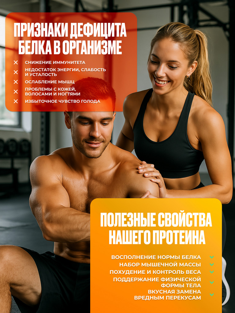 Протеин Яичный для похудения и набора набора мышечной PUREPROTEIN 600г, Печенье