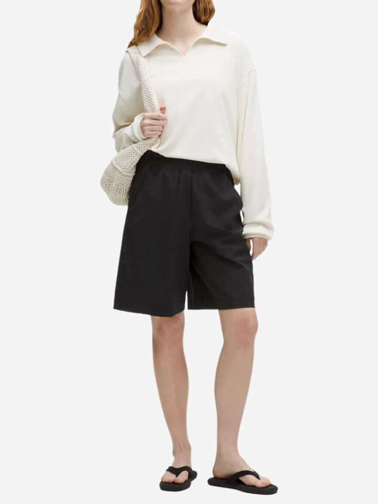 Шорты Lululemon High-Rise Ruffle-Waist Short 9"