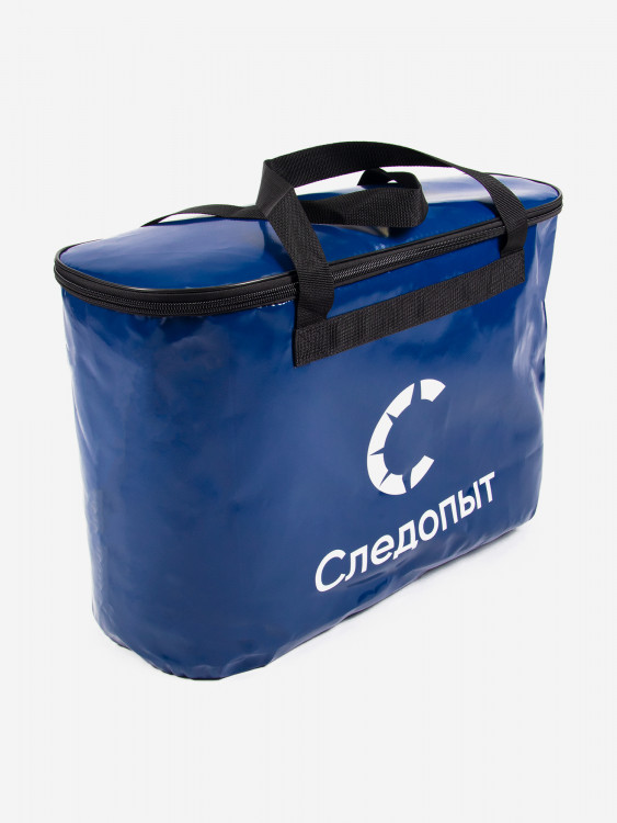 Сумка с крышкой Следопыт для рыбы, ПВХ, 60х24х40см, цвет синий.